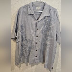 Tommy Bahama Mens Short Sleeve 100% Linen Button Down Shirt